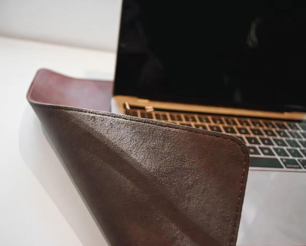 Grand Tapis de Bureau en Cuir PU – 2 Tailles Disponibles | Protection Ordinateur, Clavier et Souris